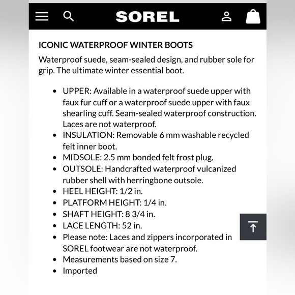 SOREL Joan of Arctic Winter Boots 8 - Picture 6 of 9